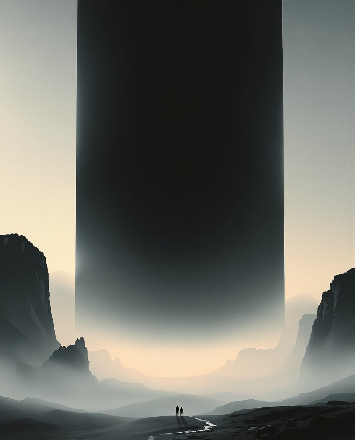 《降临》电影海报，2016年，摄影指导布拉福德·杨